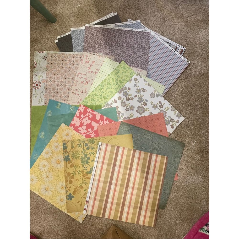Scrapbook Paper 5 Pounds Various Bundles Crafting Scrapbooking Card Making - Picture 8 of 16